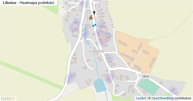 Libotov - mapa podnikání