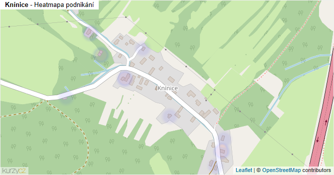 Knínice - mapa podnikání