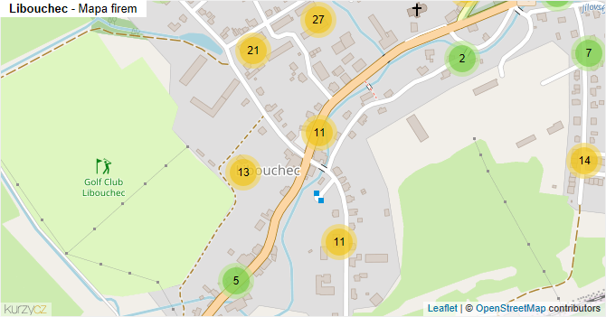 Libouchec - mapa firem