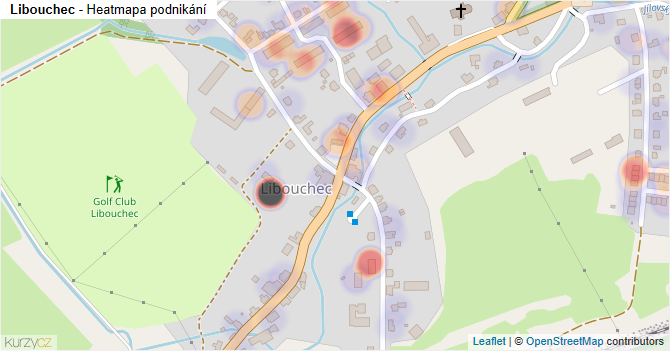 Libouchec - mapa podnikání