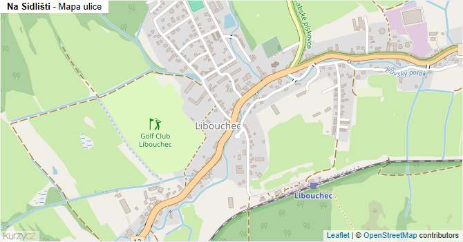 Na Sídlišti - mapa ulice