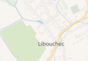 Zámecká v obci Libouchec - mapa ulice