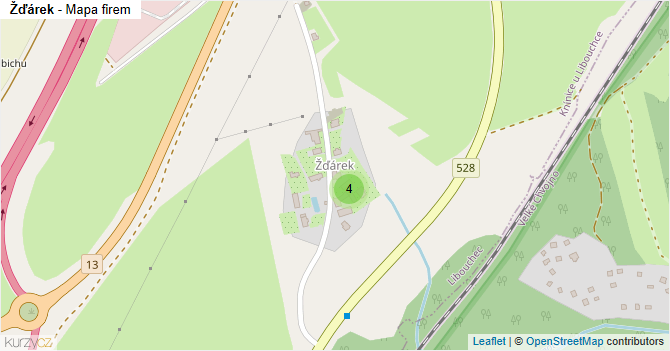 Žďárek - mapa firem