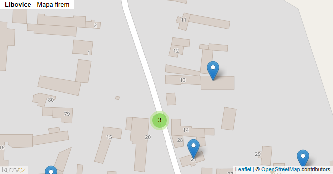 Libovice - mapa firem