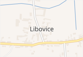 Libovice v obci Libovice - mapa části obce