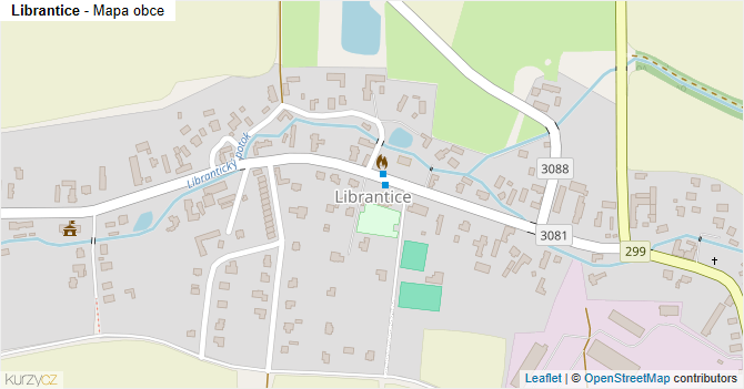 Librantice - mapa obce