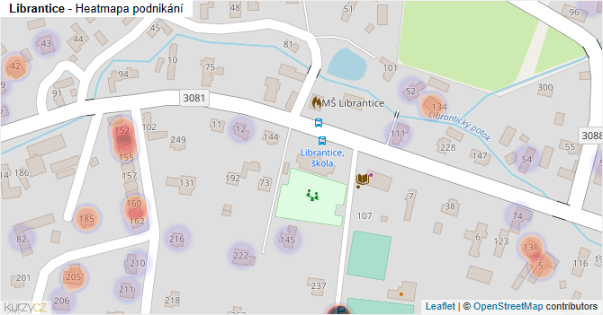 Librantice - mapa podnikání