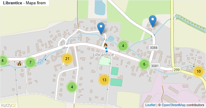 Librantice - mapa firem