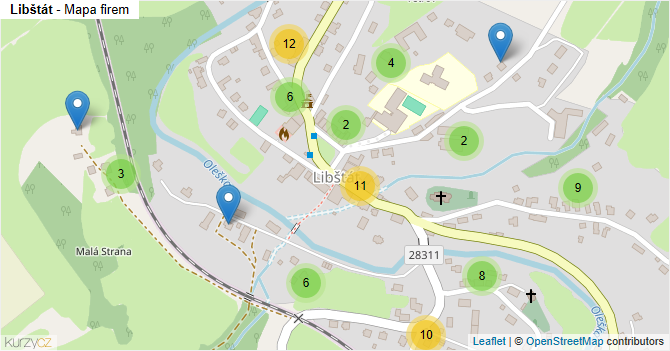 Libštát - mapa firem