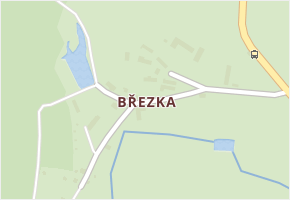 Březka v obci Libuň - mapa části obce