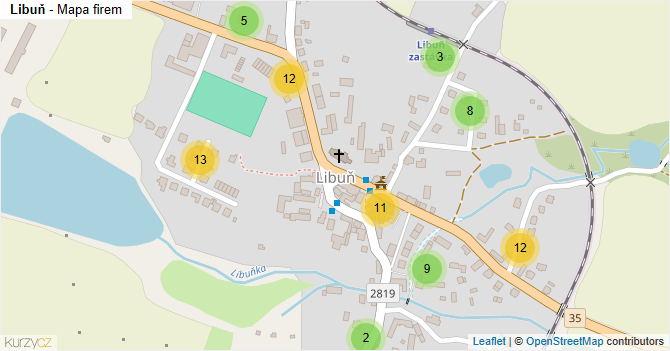Libuň - mapa firem