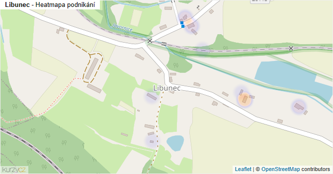 Libunec - mapa podnikání