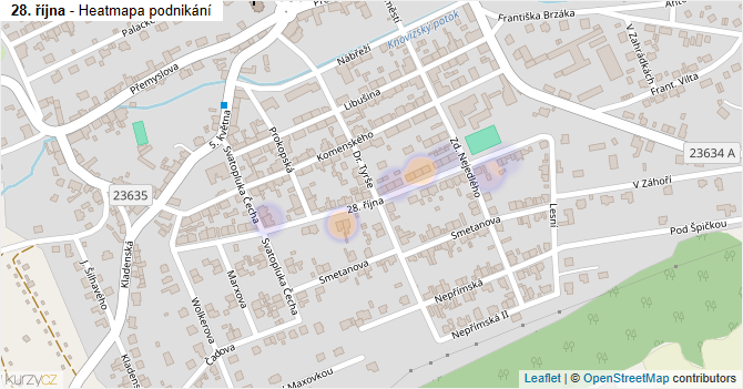 28. října - mapa podnikání