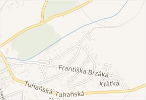 Antonína Pinty v obci Libušín - mapa ulice