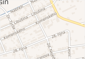 Důl Nejedlý I v obci Libušín - mapa ulice