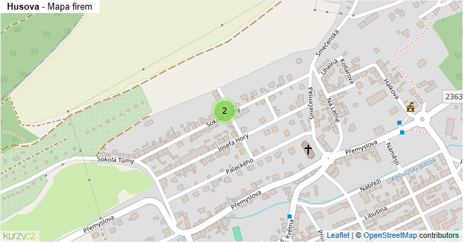 Husova - mapa firem