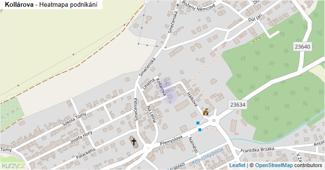 Kollárova - mapa podnikání