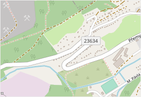 Pod Haldou v obci Libušín - mapa ulice