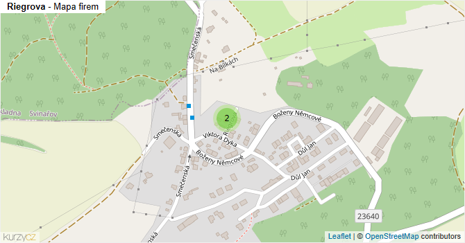 Riegrova - mapa firem
