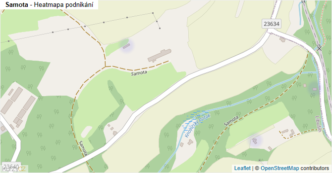 Samota - mapa podnikání
