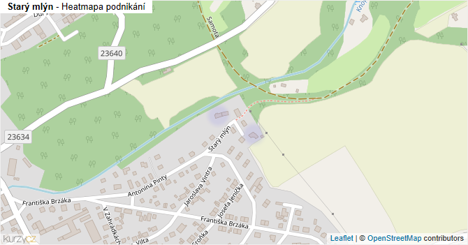 Starý mlýn - mapa podnikání