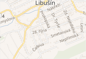 Sv. Čecha v obci Libušín - mapa ulice