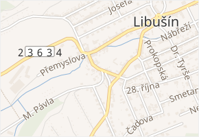Svatojiřská v obci Libušín - mapa ulice