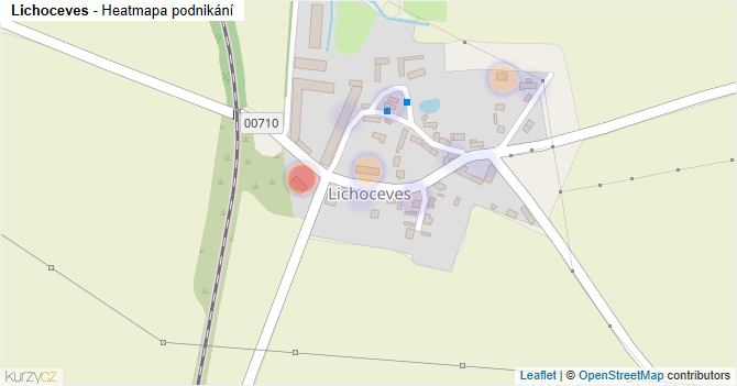 Lichoceves - mapa podnikání