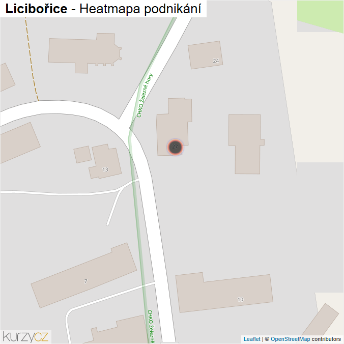 Mapa Licibořice - Firmy v obci.