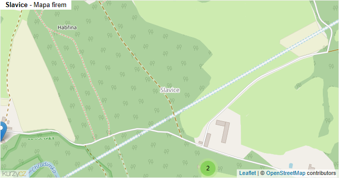 Slavice - mapa firem