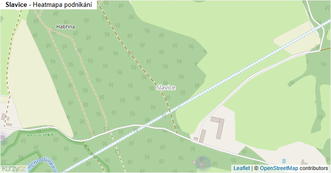 Slavice - mapa podnikání