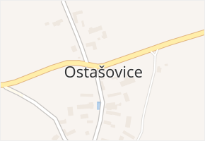 Ostašovice v obci Lično - mapa části obce