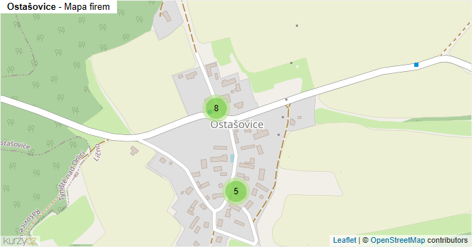 Ostašovice - mapa firem