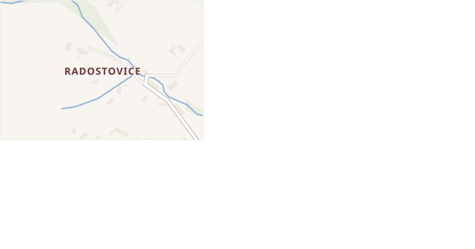 Radostovice v obci Lično - mapa části obce