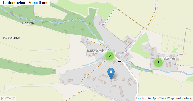 Radostovice - mapa firem