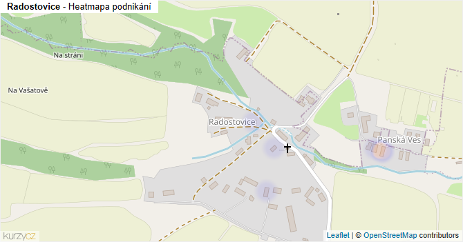 Radostovice - mapa podnikání