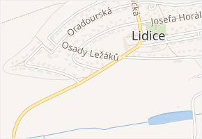Marzabottská v obci Lidice - mapa ulice