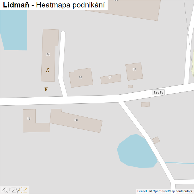 Mapa Lidmaň - Firmy v obci.