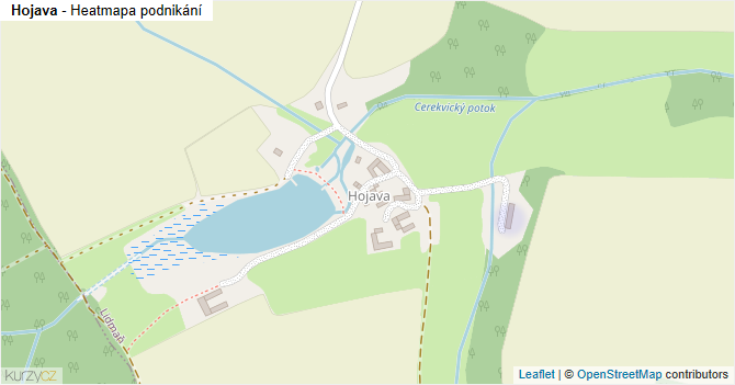 Hojava - mapa podnikání