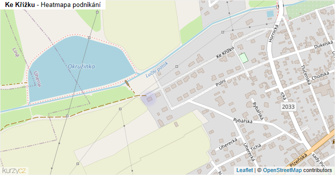 Ke Křížku - mapa podnikání