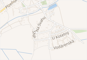 Lidická v obci Líně - mapa ulice