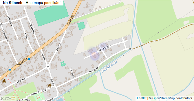 Na Klínech - mapa podnikání