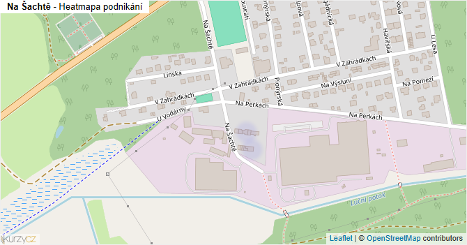 Na Šachtě - mapa podnikání