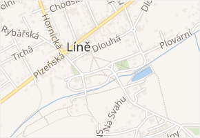 nám. 1. máje v obci Líně - mapa ulice
