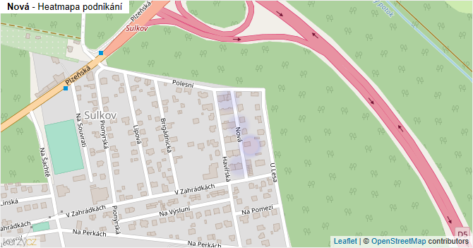 Nová - mapa podnikání