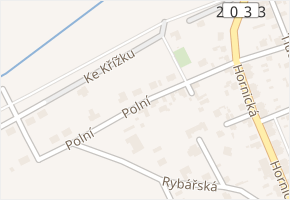 Polní v obci Líně - mapa ulice