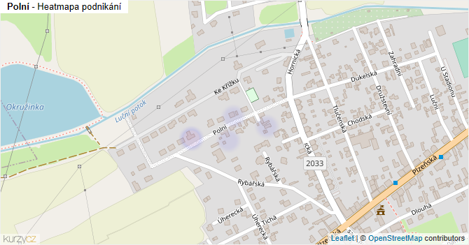 Polní - mapa podnikání