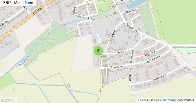 SNP - mapa firem