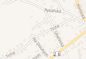 Tichá v obci Líně - mapa ulice
