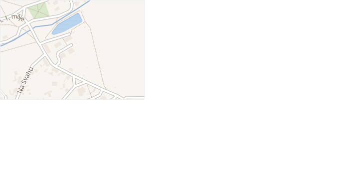 U Rybníka v obci Líně - mapa ulice